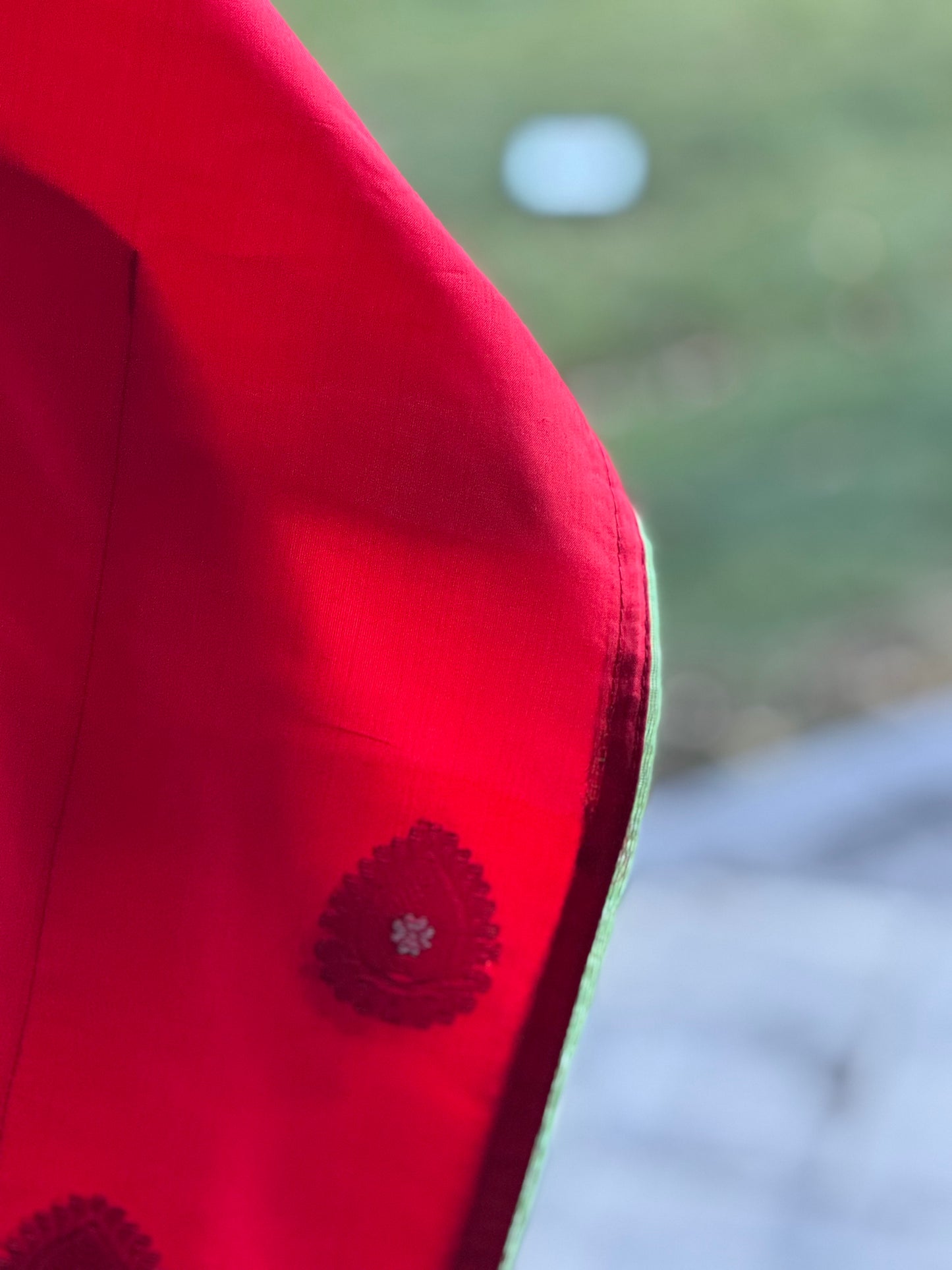 Assam Silk Red Kaftan