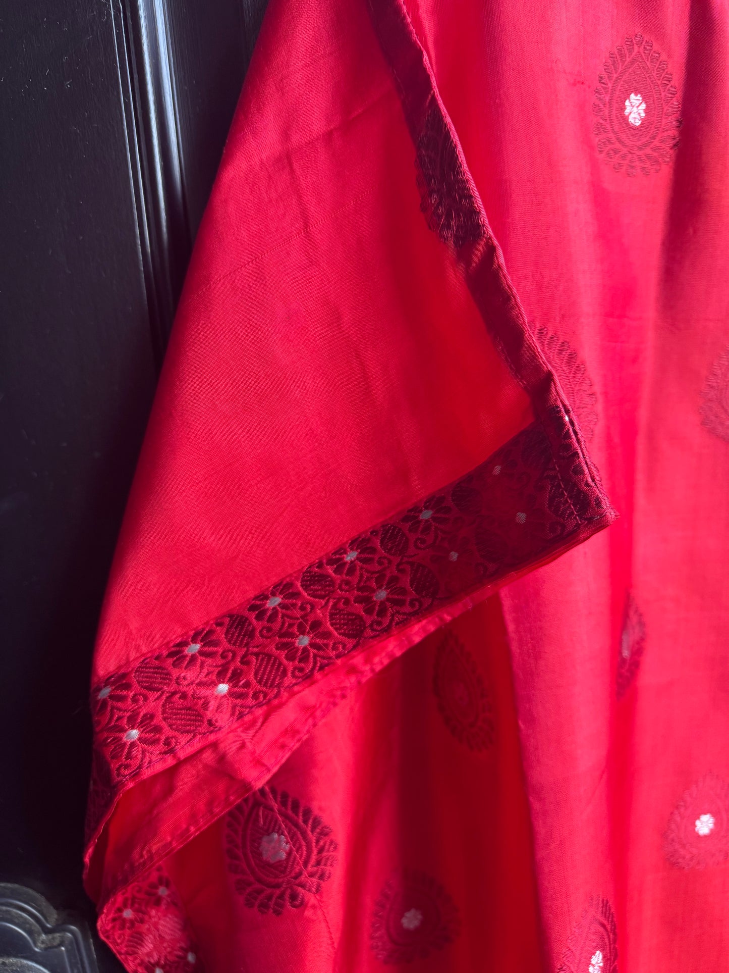 Assam Silk Red Kaftan