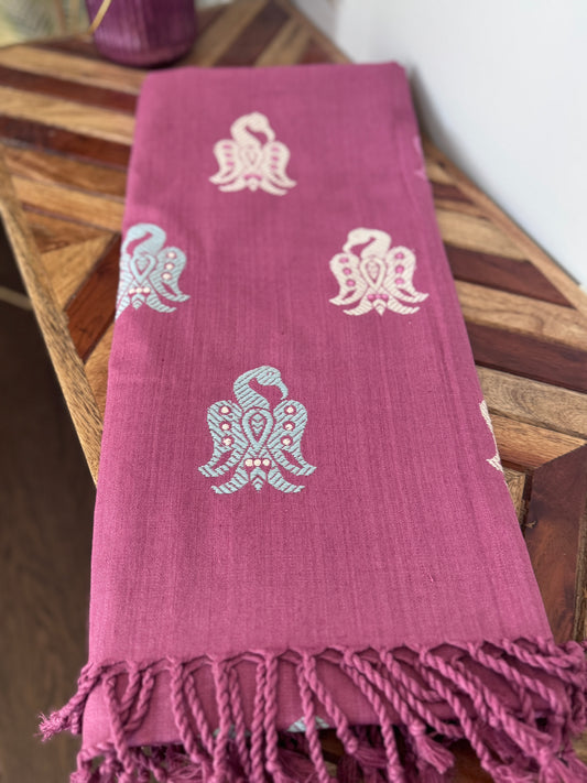 Beet root dyed eri Scarf